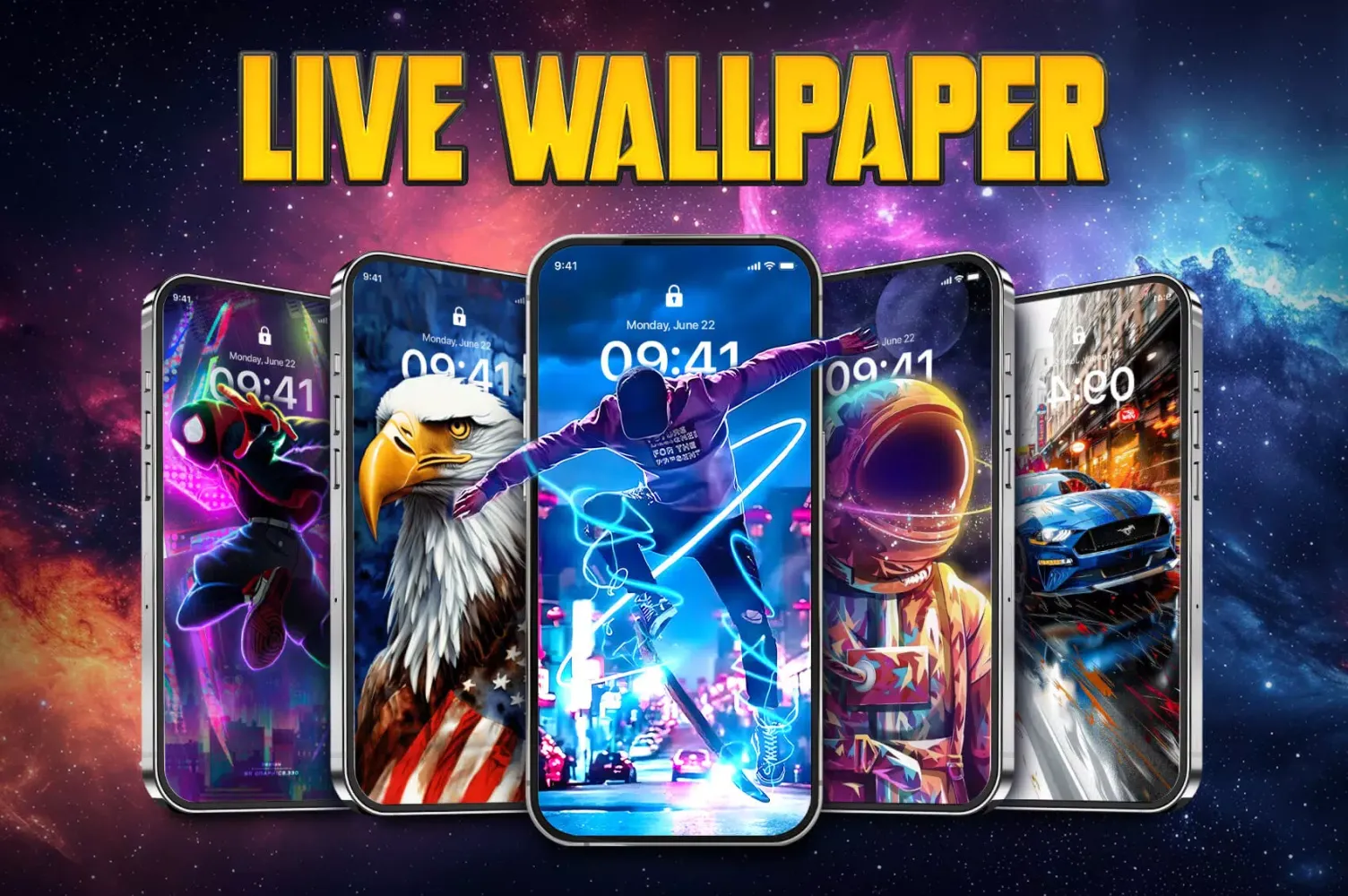 Live Wallpaper - 4K Background スクリーンショット