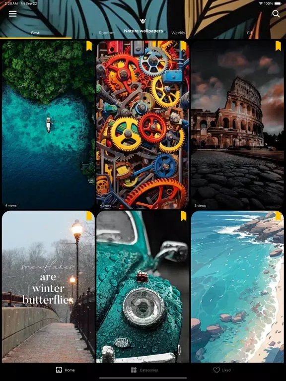 Zrzuty ekranu Nature live wallpapers ! iPad 