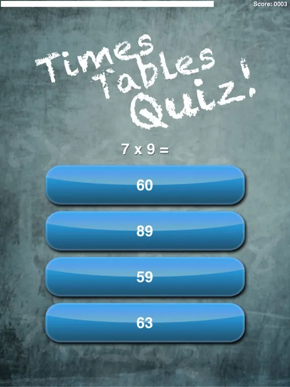 ภาพหน้าจอของ Times Tables Quiz! iPad 