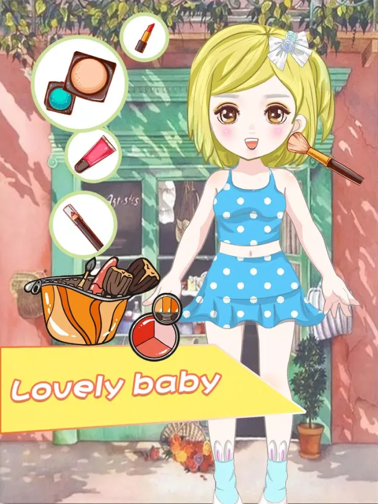 Dressup Beauty Girls - Dress up game for kids iPad  Screenshots