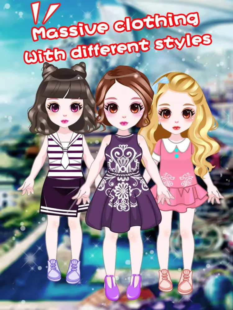 Dressup glamorous Top Girl - Makeover girly games iPad  스크린샷