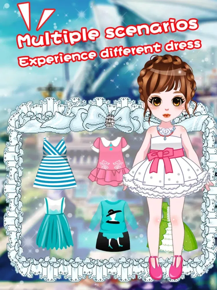 Dressup glamorous Top Girl - Makeover girly games iPad  스크린샷
