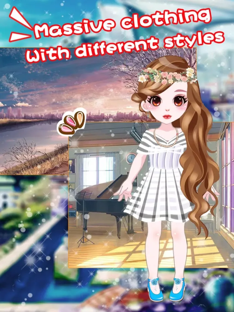 Dressup glamorous Top Girl - Makeover girly games iPad  스크린샷