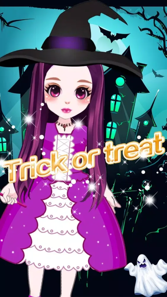 Capturas de tela do Trick or treat — Halloween dress game