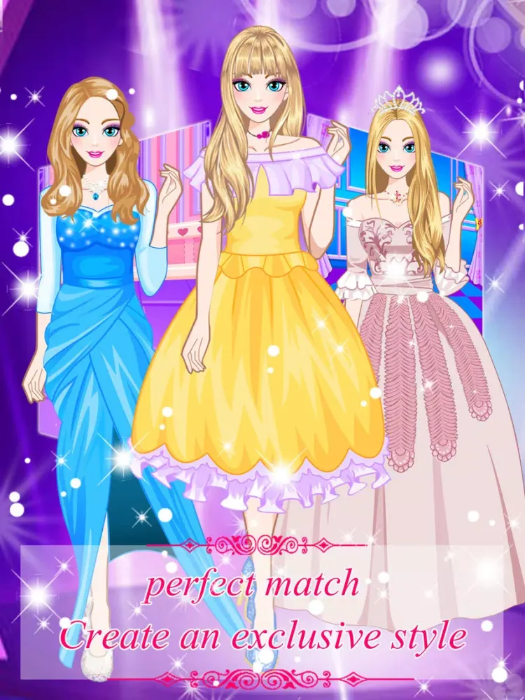 Super show-Beautiful Princess Dress Up Games iPad  Screenshots
