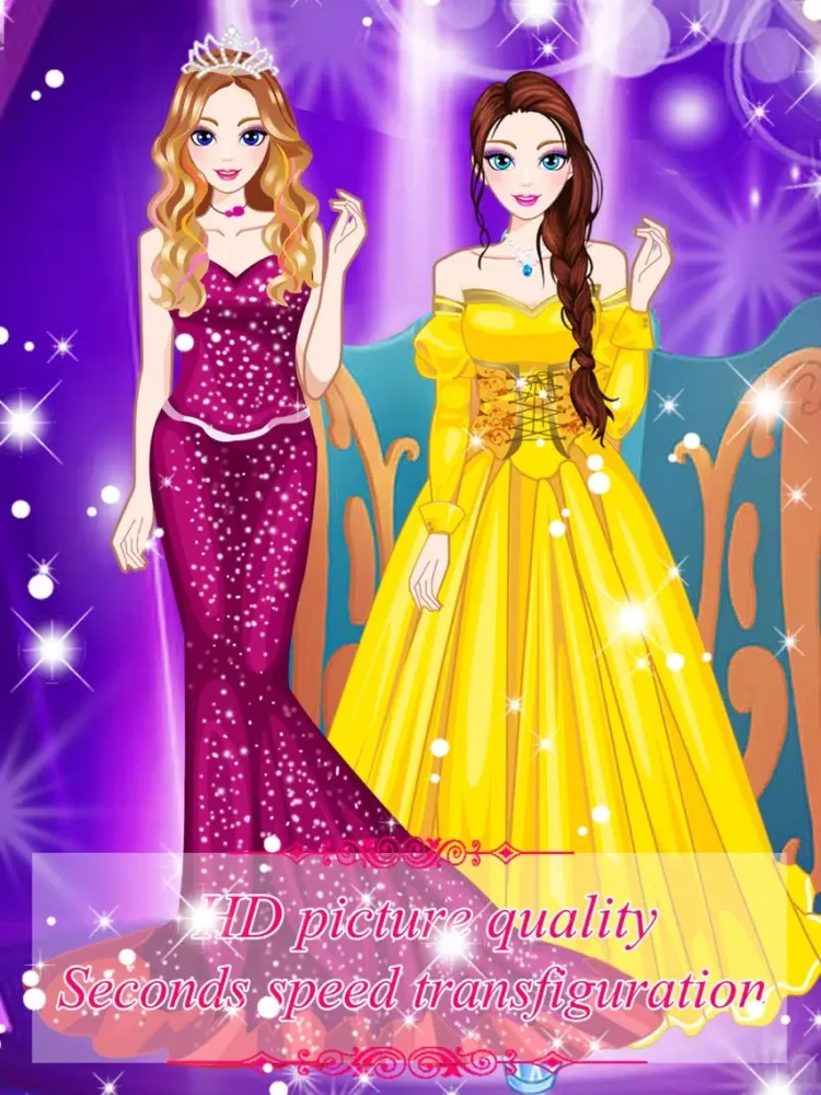 Super show-Beautiful Princess Dress Up Games iPad  Screenshots