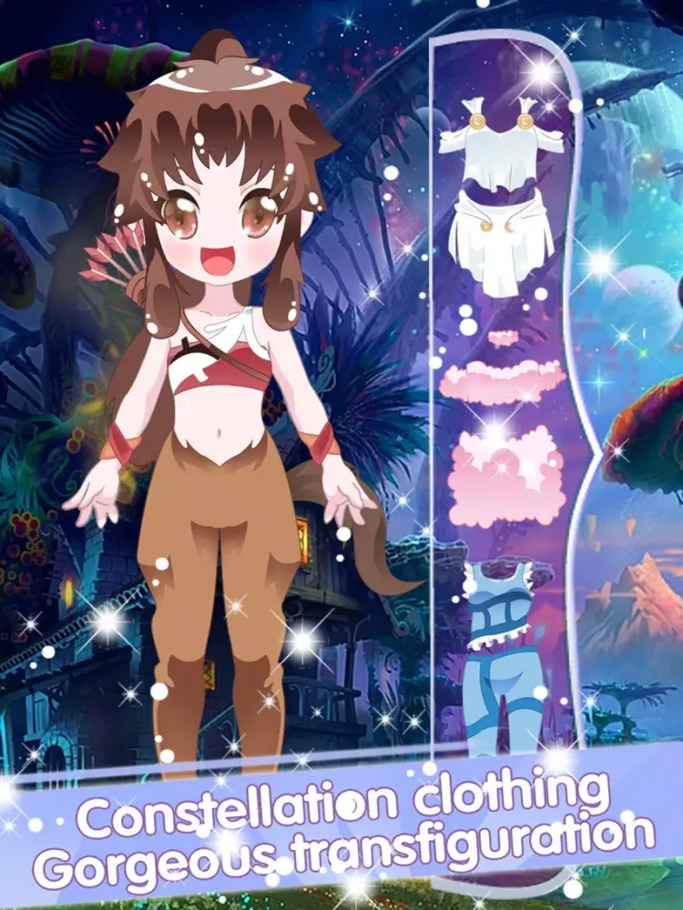 Ảnh chụp màn hình của My constellation dress up－High Fashion Makeup game iPad 