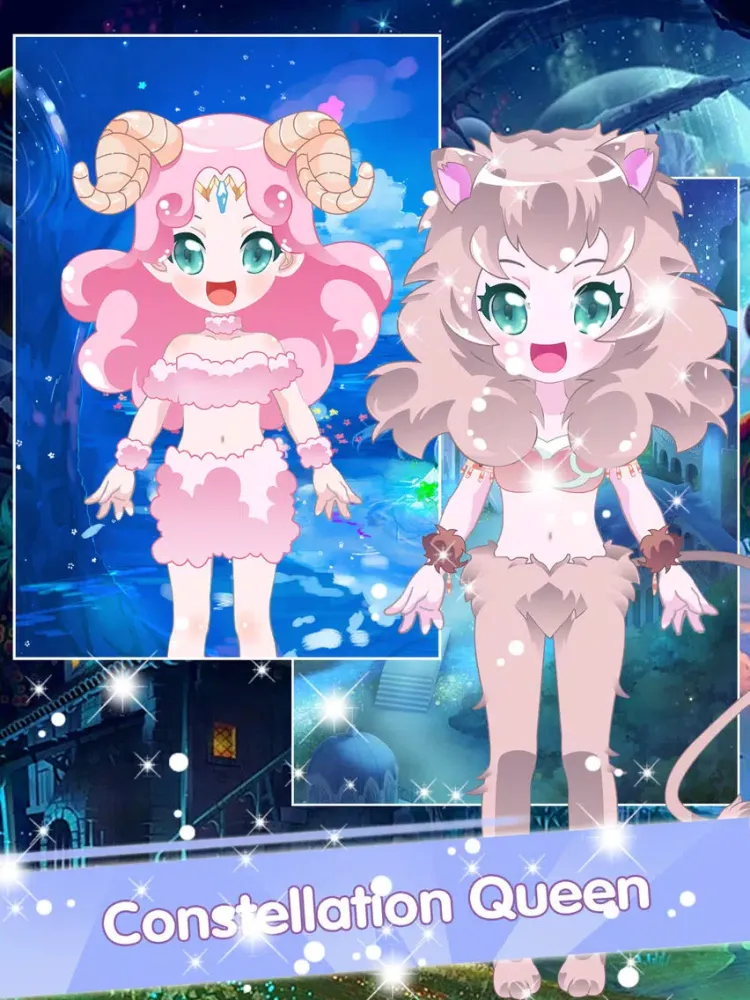 Ảnh chụp màn hình của My constellation dress up－High Fashion Makeup game iPad 