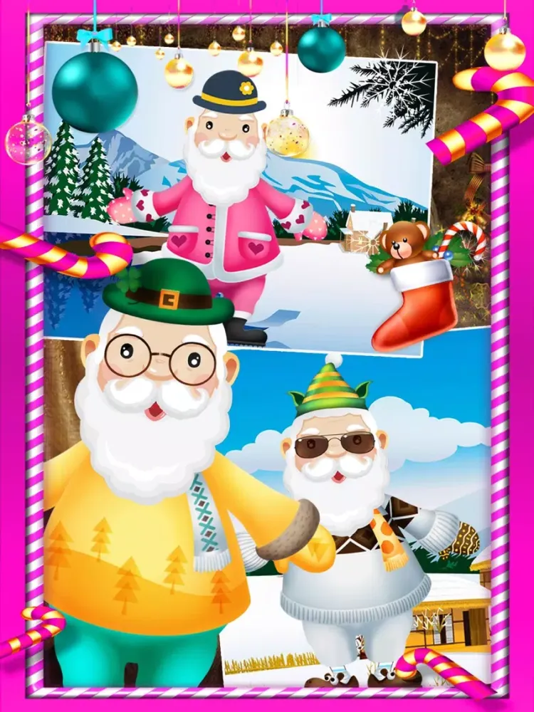 Santa's party - Fun Design Game for Kids iPad Screenshots