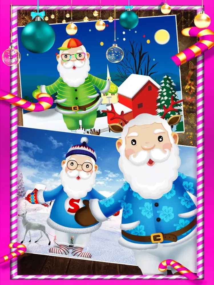 Santa's party - Fun Design Game for Kids iPad Screenshots