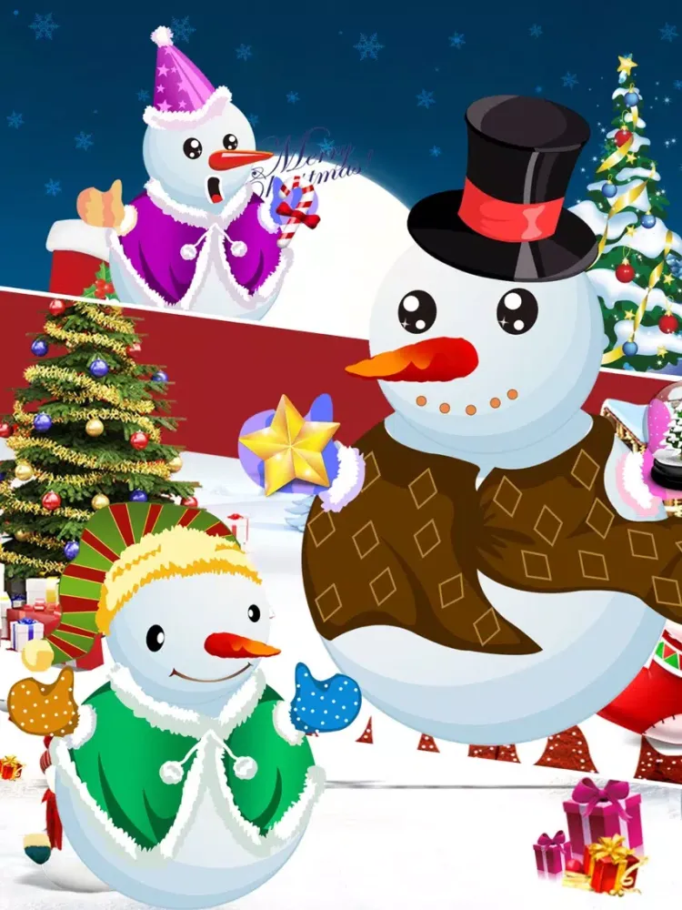 Captures d'écran de Christmas Snowman Dress Up - Fashion Dressup iPad 