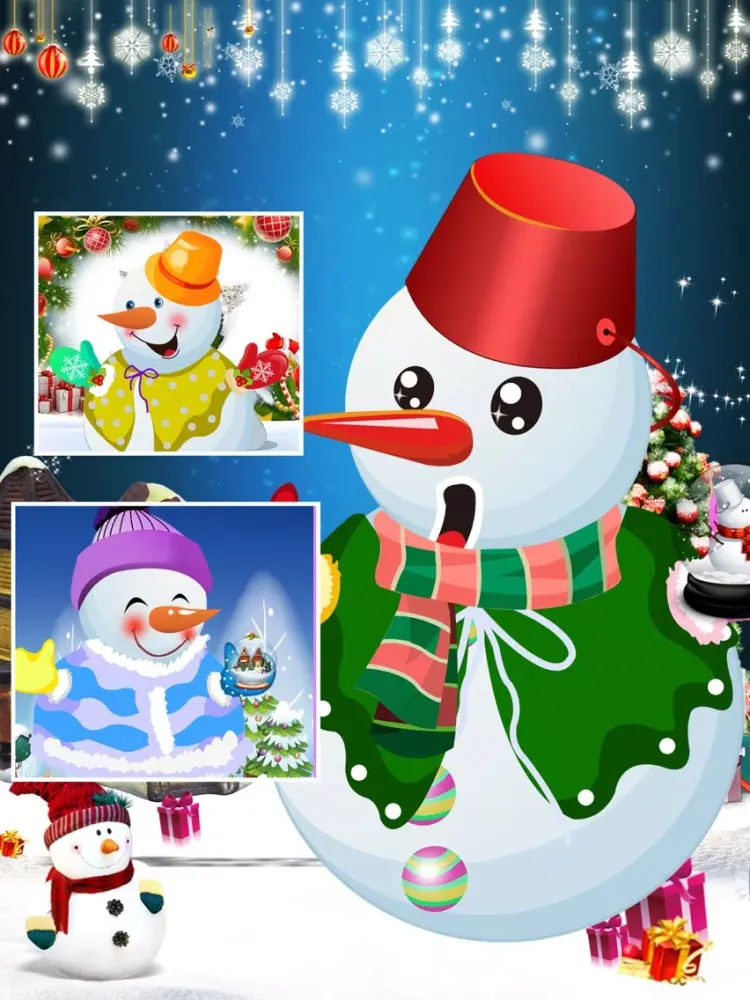 Captures d'écran de Christmas Snowman Dress Up - Fashion Dressup iPad 