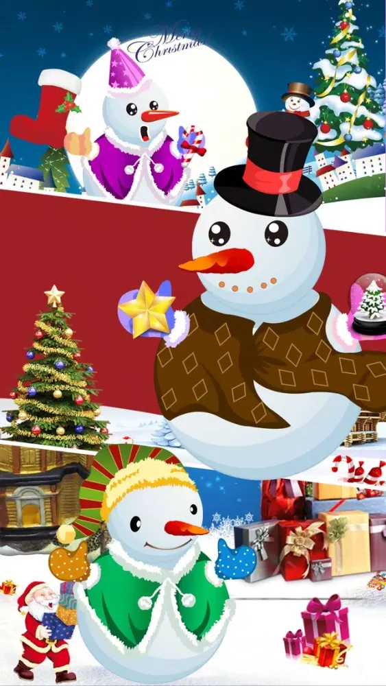 Captures d'écran de Christmas Snowman Dress Up - Fashion Dressup