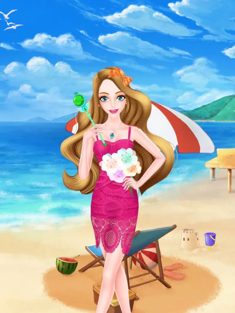 Tangkapan skrin Pretty Princess - Makeup game for kids iPad 