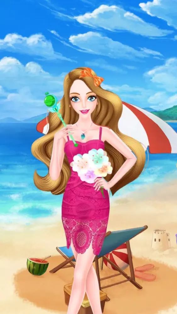 Tangkapan skrin Pretty Princess - Makeup game for kids