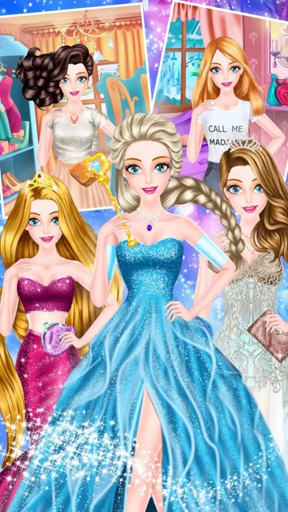 Tangkapan skrin Pretty Princess - Makeup game for kids