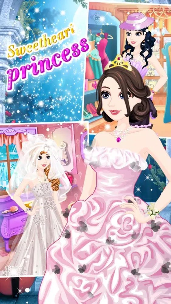 Sweetheart princess - Girls Dressup & Makeover স্ক্রিনশট