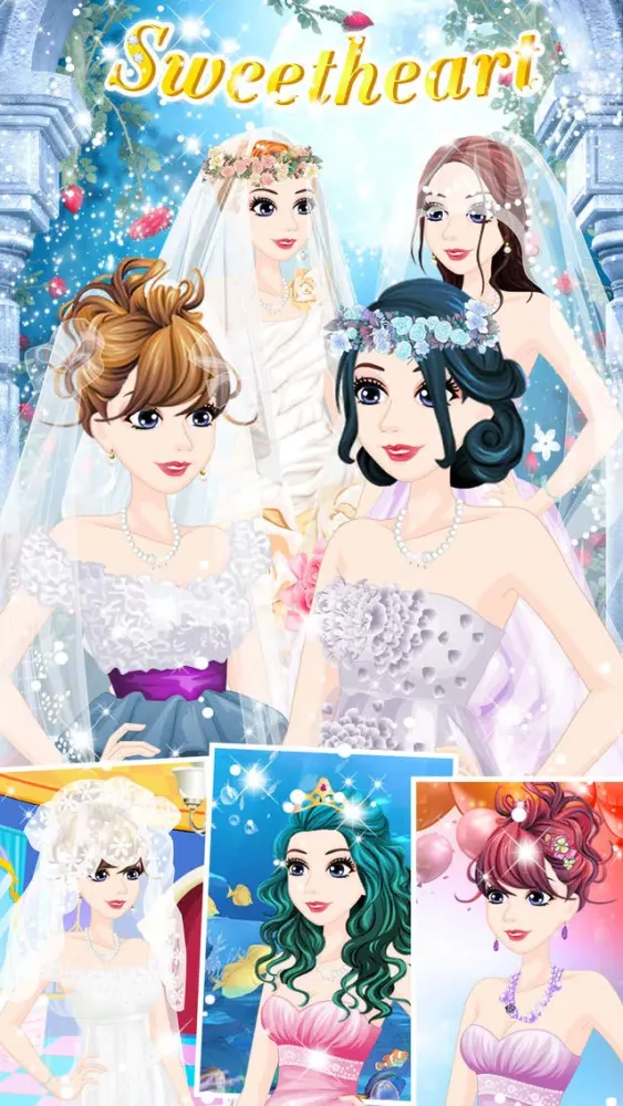 Sweetheart princess - Girls Dressup & Makeover স্ক্রিনশট