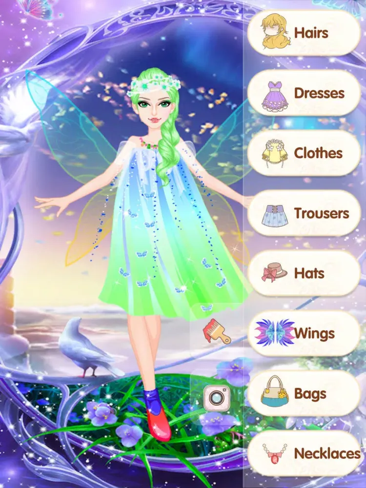 Elf princess wardrobe - Dream girls games iPad  スクリーンショット