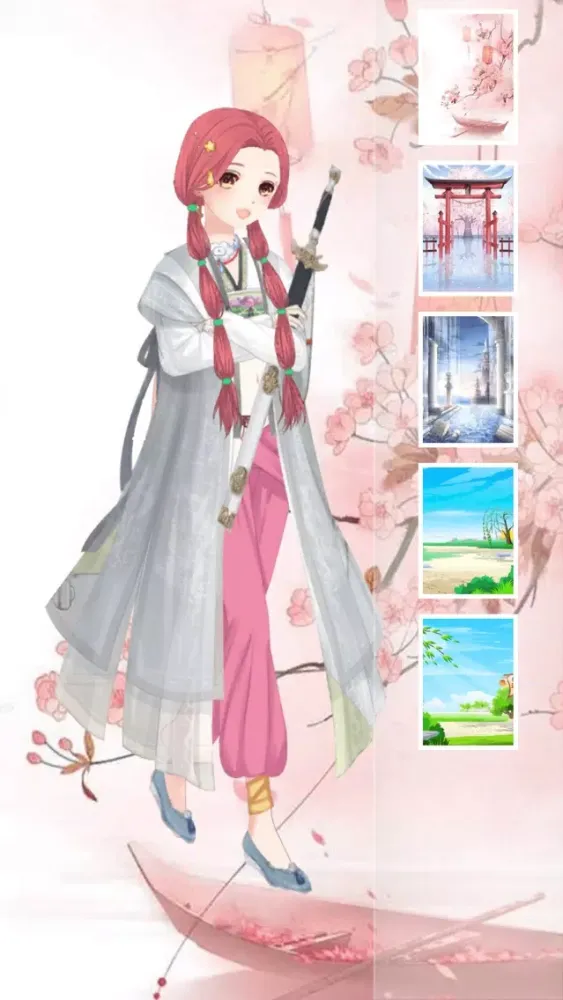 Tangkapan skrin Snow princess classic dress - Girls dress up game