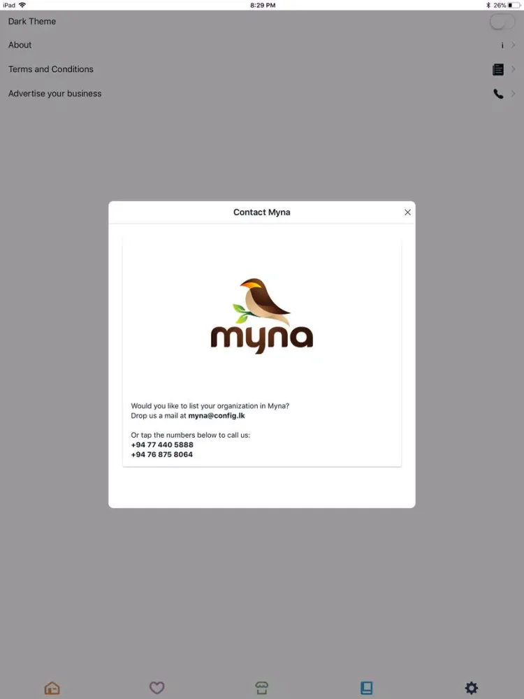 Myna by Config iPad  سکرین شاٹس