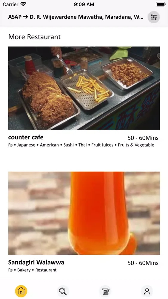 Zrzuty ekranu Eatme - Food Delivery
