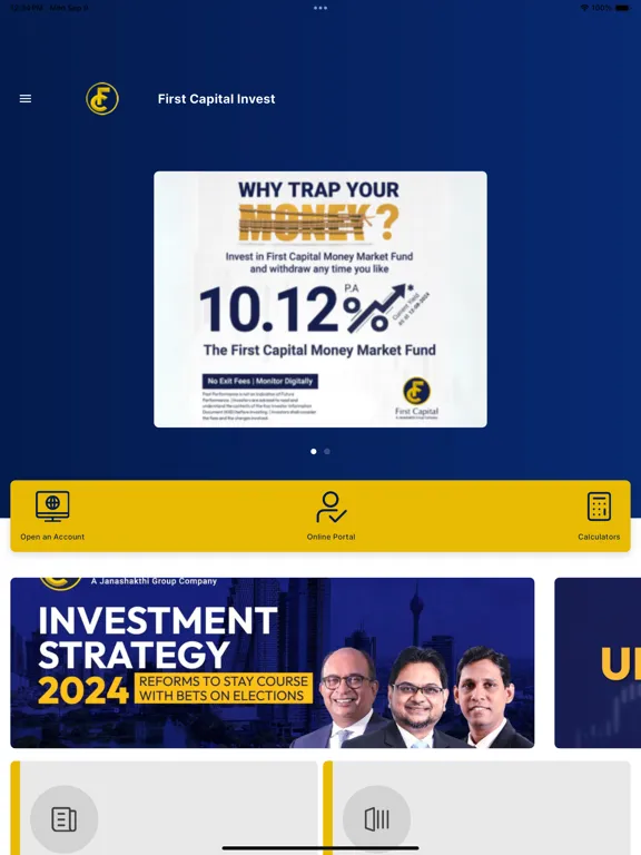 Zrzuty ekranu First Capital Invest iPad 
