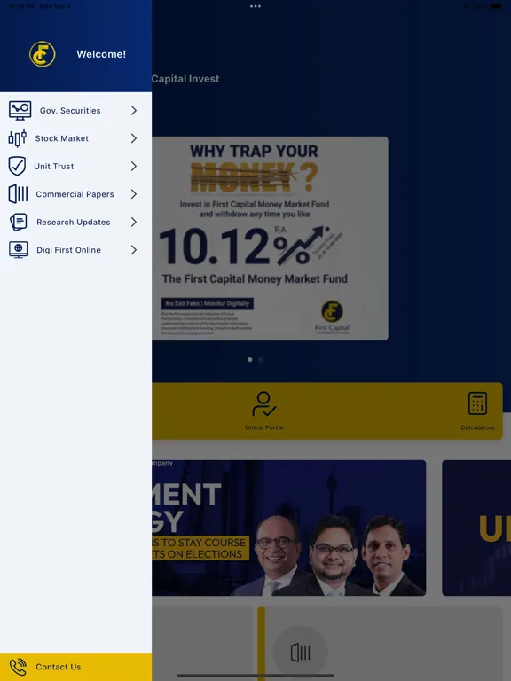Zrzuty ekranu First Capital Invest iPad 