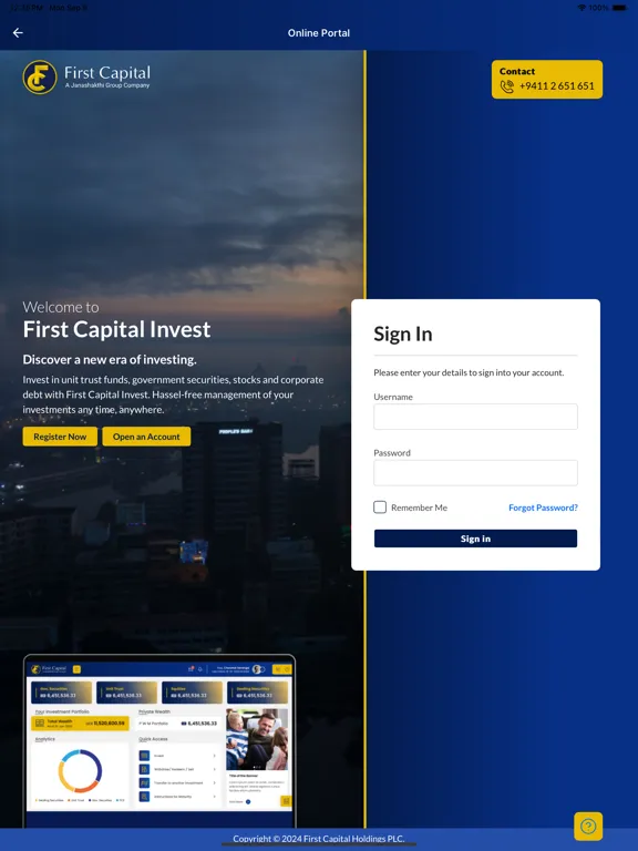 Zrzuty ekranu First Capital Invest iPad 
