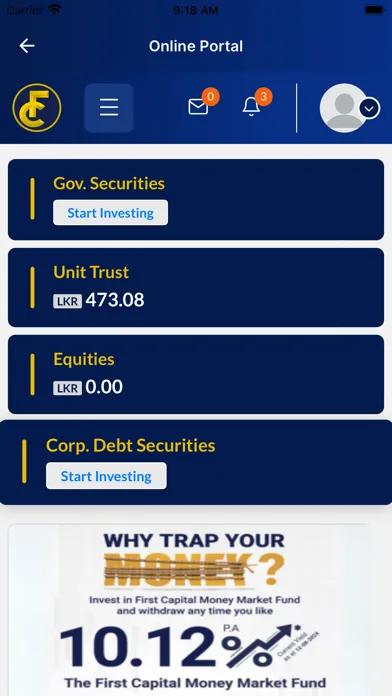 Zrzuty ekranu First Capital Invest