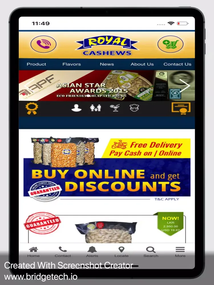 Capturas de pantalla de Royal Cashew iPad 