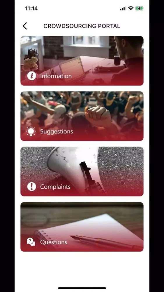 Capturas de tela do NR Connect