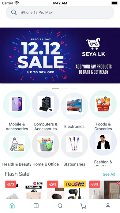Скриншоты Seya Online Shopping Sri Lanka