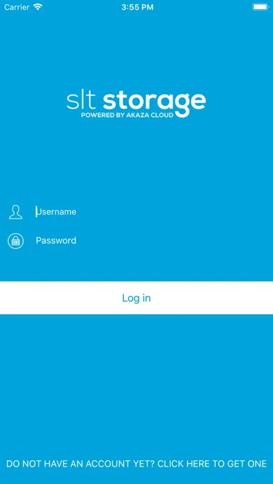 Tangkapan skrin SLT Storage