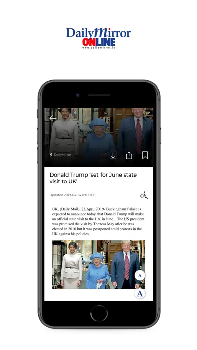 Dailymirror for iPhone スクリーンショット