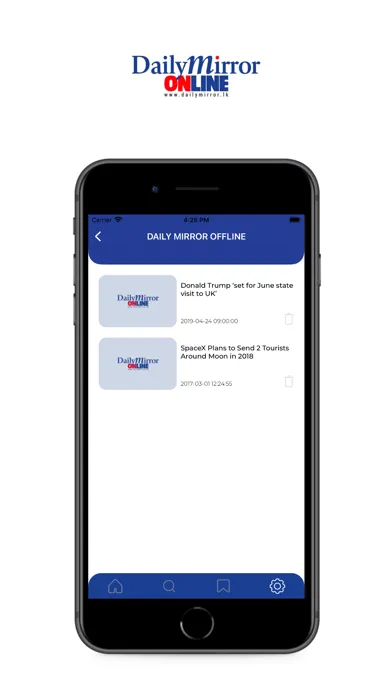 Dailymirror for iPhone スクリーンショット