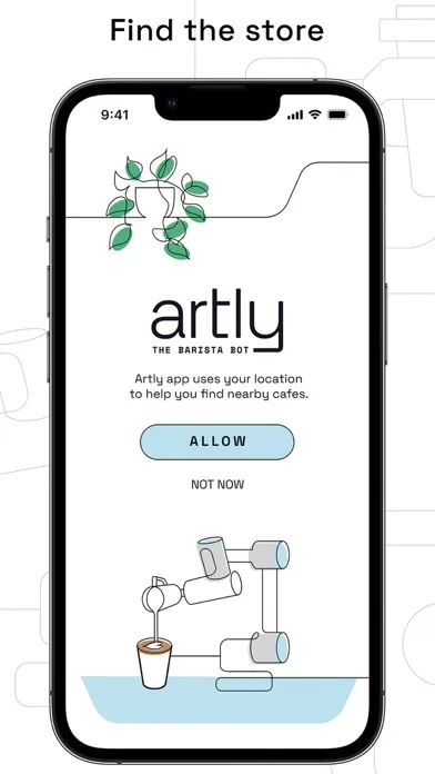 Capturas de tela do Artly Coffee