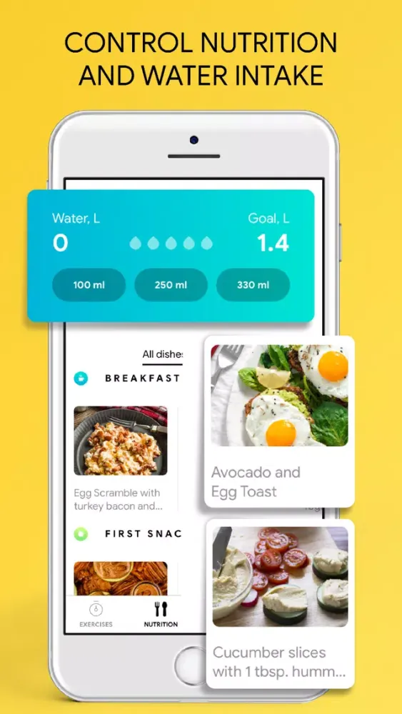 FitRush: Workouts & Meal Plan স্ক্রিনশট
