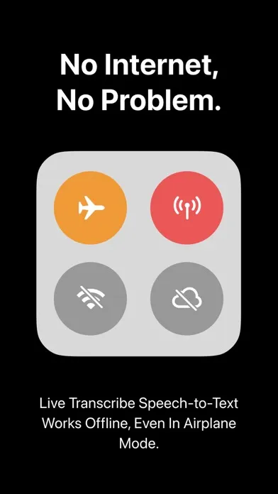 ภาพหน้าจอของ Live Transcribe Voice Notes