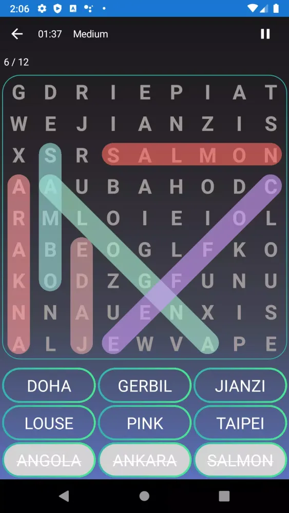 Tangkapan skrin FIND WORDS - OFFLINE WORD SEEK