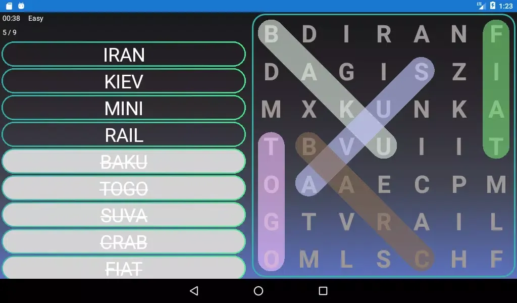 Tangkapan skrin FIND WORDS - OFFLINE WORD SEEK