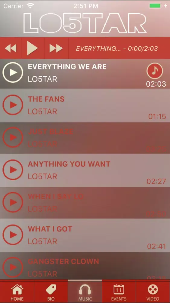 LO5TAR.COM Screenshots