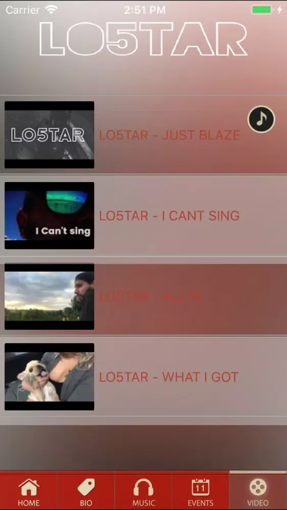 LO5TAR.COM Screenshots