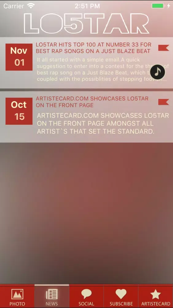 LO5TAR.COM Screenshots
