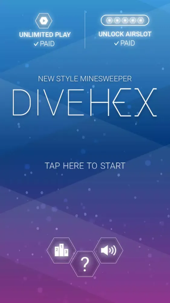 Captures d'écran de Divehex : New Style Minesweeper