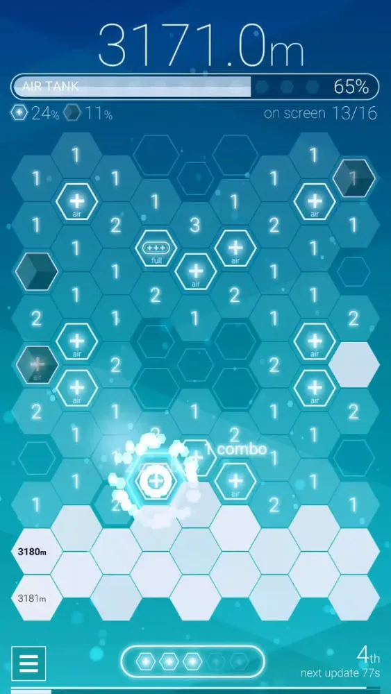 Captures d'écran de Divehex : New Style Minesweeper