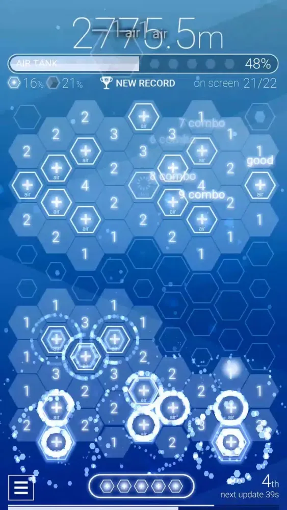 Captures d'écran de Divehex : New Style Minesweeper