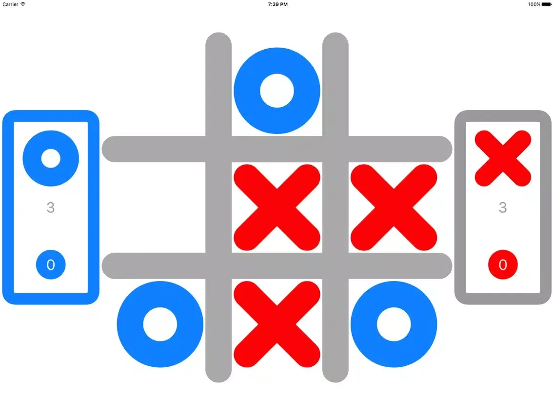 Simple Noughts and Crosses iPad  Ekran Görüntüleri