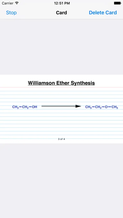 Learn Organic Chemistry Reaction Cards 1 スクリーンショット