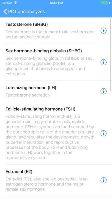 Tangkapan layar Anabolic Steroid Cycle Manager